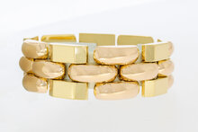 18 Karaat gouden brede Tank armband - 18,2 cm