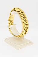 18 Karaat brede gouden Gourmet armband- 21,7 cm