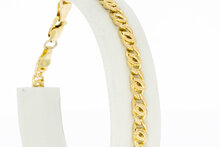 14 Karaat geelgouden Valkoog armband - 19,8 cm