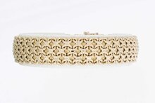 18 Karaat gouden Vintage gevlochten armband - 18,9 cm