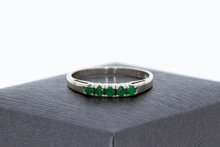 Smaragd Ring 14 Karat Gold - 17,1 mm