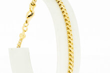 Vossenstaart armband 18 Karaat goud - 21,1 cm