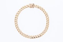 18 Karaat Gourmet gouden armband - 21,3 cm