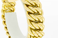 Gevlochten 18 karaat gouden brede vintage Armband - 20,3 cm
