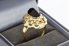 Vintage Granat Ring Karat Gold - 17,5 mm