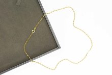 14 Karat Goldene Anker Halskette - 43,1 cm