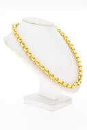 18 Karaat  geel gouden Jasseron Collier - 45,5 cm