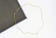 14 karaat gouden Valkoog collier - 43,1 cm
