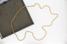 14 karaat gouden &#039;&#039;open&#039;&#039; Gourmet ketting - 74,3 cm