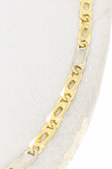 18 Karat Valkoog-Halskette aus zweifarbigem Gold - 60,3 cm