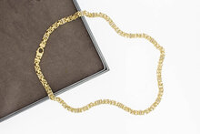 Flache K&ouml;nigskette 14 Karat Gold &ndash; 47,5 cm