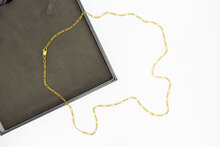 18K gouden Figaro ketting - 60,2 cm
