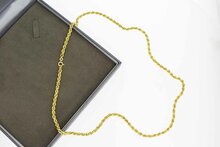 14 Karaat gouden gevlochten Koordketting - 61 cm