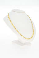 18 karaat geel gouden Valkenoog ketting - 46 cm