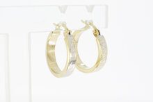 Versace-Stil Ohrringe 14 Karat Gold - 20,3 mm