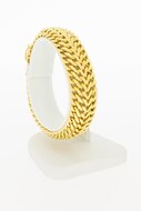 Geflochtenes 750 Gold Armband Damen - 16,4 cm