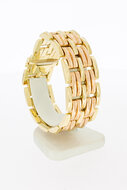 Breites 585 Gold armband &ndash; 20,9 cm