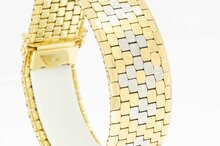 14 Karaat gouden brede Fantasie armband - 19,1 cm