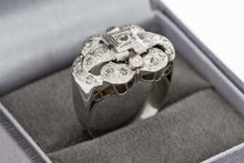 vintage 750 Wei&szlig;gold Diamantring - 16,8