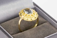 585 Retro Aquamarinring - 17,6 mm