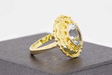 585 Retro Aquamarinring - 17,6 mm