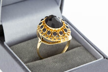 Granat Damen Ring 585 Gold - 19,6 mm