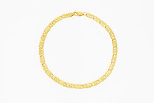 750 Gold Falkenauge Armband - 19,9 cm