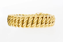 Breites 750 Rosegold M&auml;nner Armband - 22,3 mm