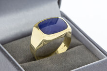 14 Karaat gouden Statement ring met ster Saffier  - 20 mm