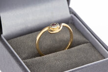 14 karaat gouden Robijn ring - 17,6 mm