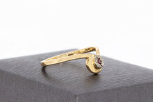 14 karaat gouden Robijn ring - 17,6 mm