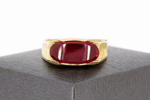 14 Karaat gouden Robijn ring - 20,4 mm