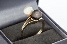 Perlen Ring 14 Karat Gold - 18,3 mm