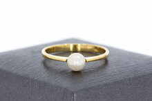 18 Karat Goldene Perlenring - 18,1 mm