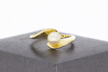 Dames ring met Parel 14 Karaat goud - 17,1 mm
