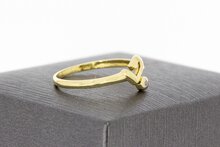 Diamant 585 Gold Ring mit Herz - 17,3 mm