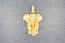 18 Karaat geelgouden Olifant hanger