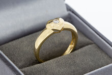 Ring mit Herz 585 Gelbgold - 17,6 mm