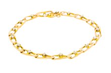 Diamant Armband 18 Karat Gold - 19 cm