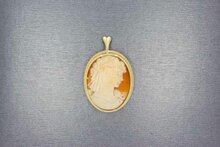 Vintage Cameo Anh&auml;nger 585 Gold