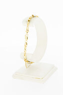 585 bicolor Gold K&ouml;nigsarmband - 20,7 cm