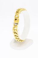 585 Gold Panzer Armband-19,5 cm