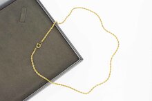 Gold Kordelkette 14 Karat - 46,7 cm