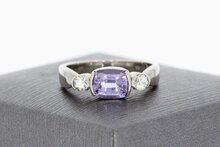 18 Karat Wei&szlig;gold Spinell Ring - 17,3 mm