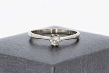 14 Karat Wei&szlig;gold Diamant Ring - 18,7 mm