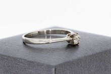 14 Karat Wei&szlig;gold Diamant Ring - 18,7 mm