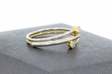 Bicolor 18 Karat Diamant Ring - 16 mm