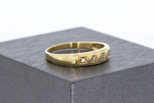 14 Karat Gold Ring mit Diamant - 19 mm