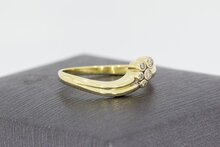 14 Karat Gold Ring mit Zirkonia - 16,1 mm