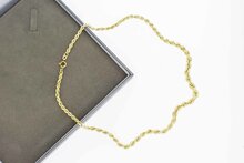 14 Karat Kordel Halskette - 47,6 cm